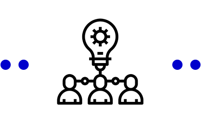 Strategy & risk icon small with dots no background